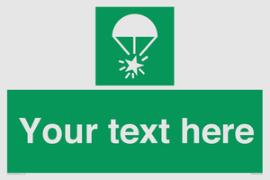 Custom sign safe condition Rocket parachute flare